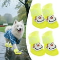 thumbnail image 1 of GASTROPOD 4Pcs Dog Booties,Silicone Waterproof Rainy Dog Booties and Paw Protectors,Anti Slip Sole Dog Boots,Yellow, 1 of 7