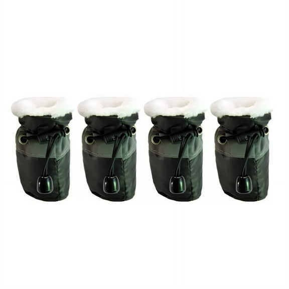GASTROPOD 4Pcs Dog Shoes Breathable Mesh Design Dog Boots Non-Slip Rubber Sole Dog Rain Boots Adjustable Strap Dog Socks 4.5x3.5cm,Black