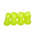 thumbnail image 1 of GASTROPOD 4Pcs Dog Shoes PVC Material Dog Boots for Winter Non-Slip Waterproof Dog Boots 4.3x3.3cm,Yellow, 1 of 4