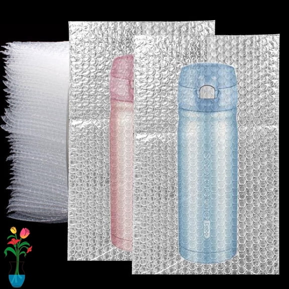 GASTROPOD 50Pcs 10X12 Inche Self Seal Bubble Pouches -Bubble Bags for Packing,Packaging Filler for Moving-Cushioning Wrap for Fragile Items,Dish Packing Kit Shipping Supplies for Packaging Needs