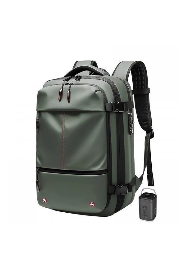 60L Backpack Waterproof Anti-Theft Air Vacuum Compression Travel Backpack with Electric Pump for Travelers