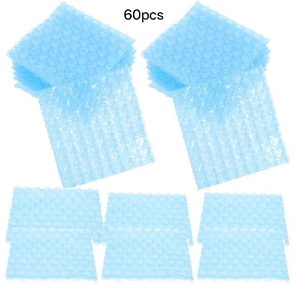 GASTROPOD 60Pcs Sky Blue Bubble Bags for Shipping Double Walled Cushioning Protection bubble wrap pouches bubble wrap pouch
