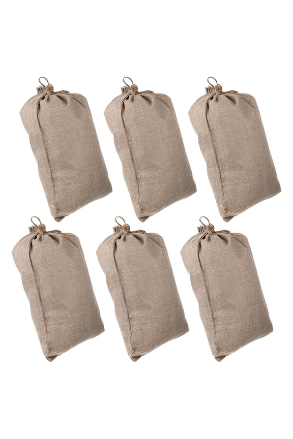 6Pcs Fruits Vegetable Storage Burlap Bags Burlap Drawstring Sacks Strong Potato Sacks,Burlap Bags,Produce Bags