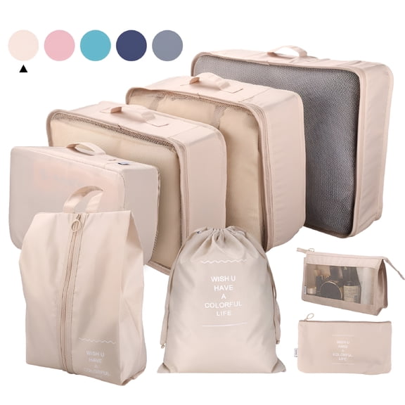 GASTROPOD 8 Set Packing Cubes Luggage Packing Organizers for Travel Accessories