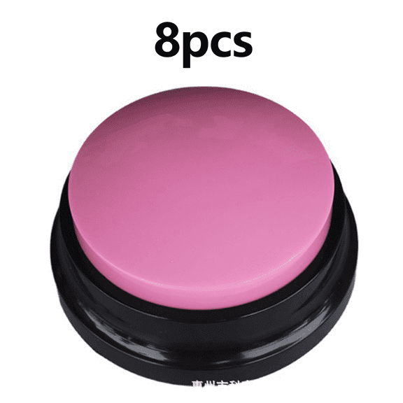 GASTROPOD 8Pcs Dog Enrichment Boosts Training Efficiency Dog Enrichment Toys Fits Various Pets Enhances Interaction Dog Buttons for Communication,Pink