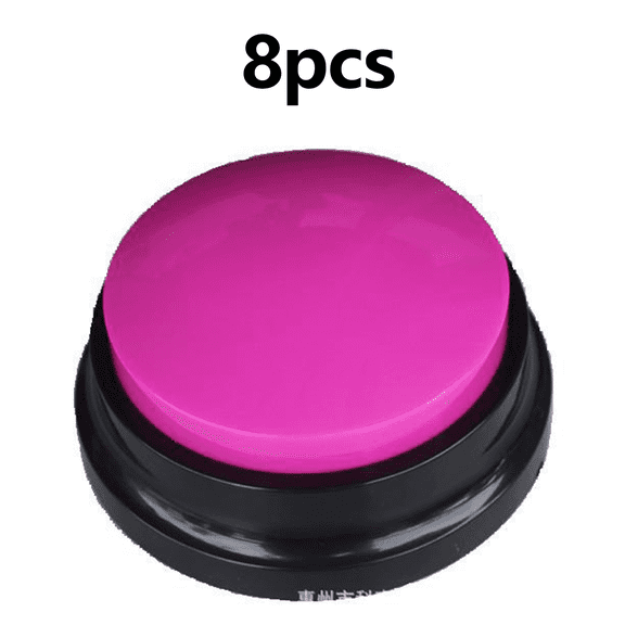 GASTROPOD 8Pcs Dog Enrichment Portable for Outings Dog Enrichment Toys Comfortable Non-Slip Handle Wear-Resistant Material Dog Buttons for Communication,Red2