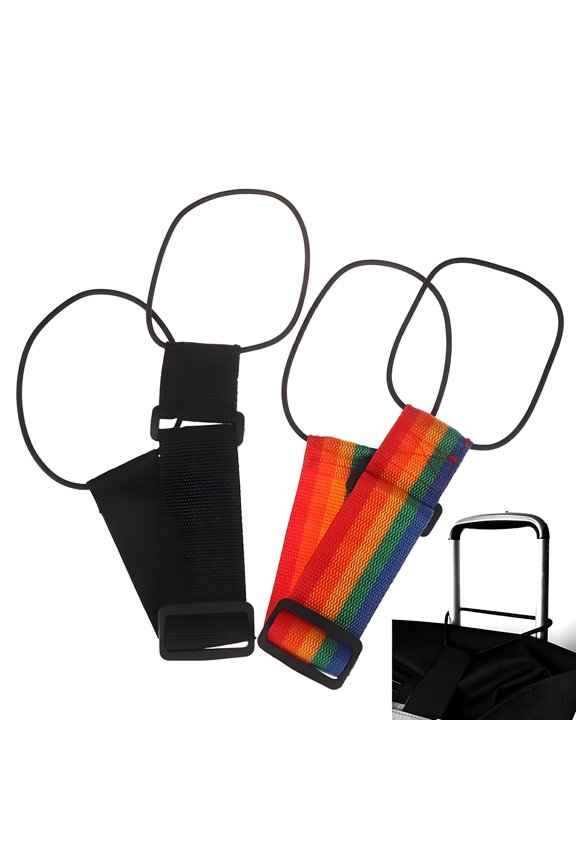 Add a bag strap travel luggage suitcase adjustable belt straps color random