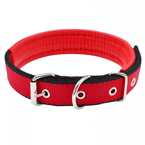 GASTROPOD Adjustable Dog Collar,Heavy Duty Breathable Nylon Wide Dog Collars with Metal Buckle D Ring for Large Medium Small Dogs