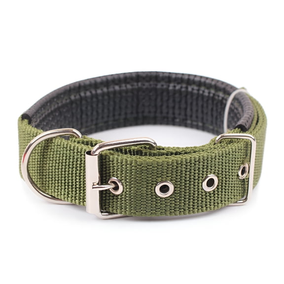 GASTROPOD Adjustable Dog Collar,Heavy Duty Breathable Nylon Wide Dog Collars with Metal Buckle D Ring for Large Medium Small Dogs