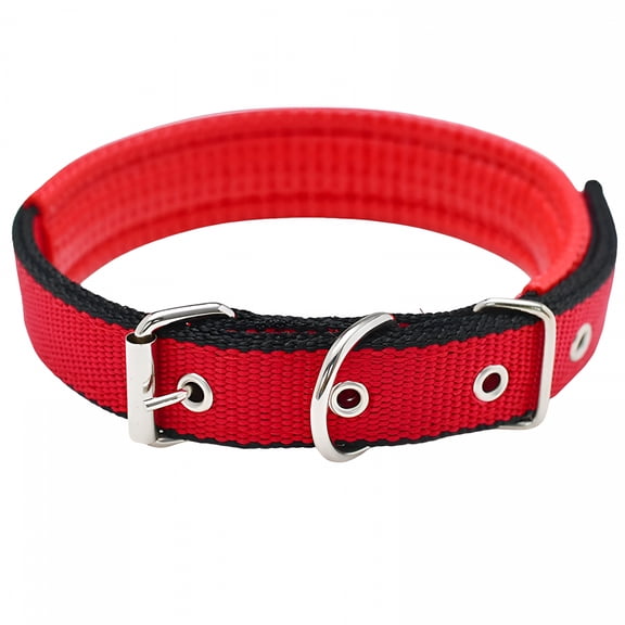 GASTROPOD Adjustable Dog Collar,Heavy Duty Breathable Nylon Wide Dog Collars with Metal Buckle D Ring for Large Medium Small Dogs