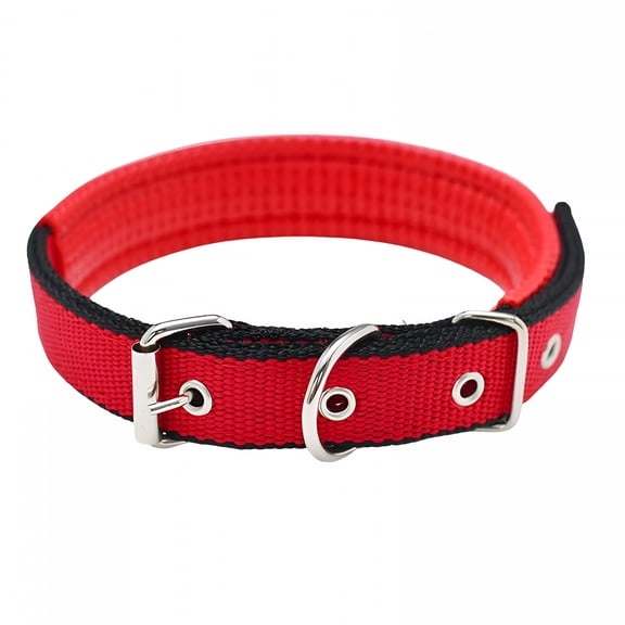 GASTROPOD Adjustable Dog Collar,Heavy Duty Breathable Nylon Wide Dog Collars with Metal Buckle D Ring for Large Medium Small Dogs