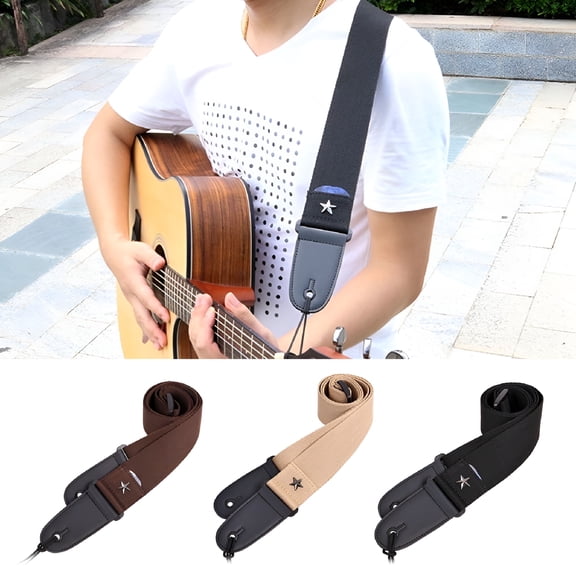 GASTROPOD Adjustable Faux Leather Ends Acoustic Electric Guitar Bass Sling Strap
