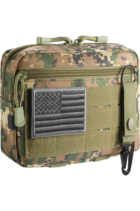 Admin Pouch Utility Laser Cut Tool Pouch Bag Horizontal Modular Pouches Include Keychain