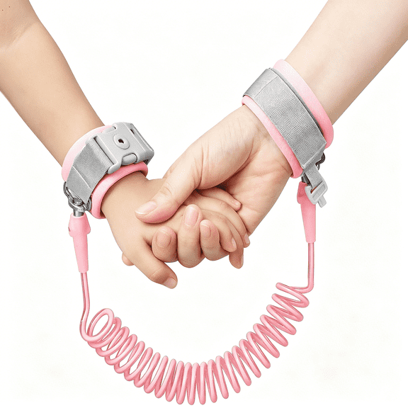 GASTROPOD Anti Lost Wrist Link, Toddler Harness Walking Leash Safety Child Wristband Leashes for Babies Kids -Pink
