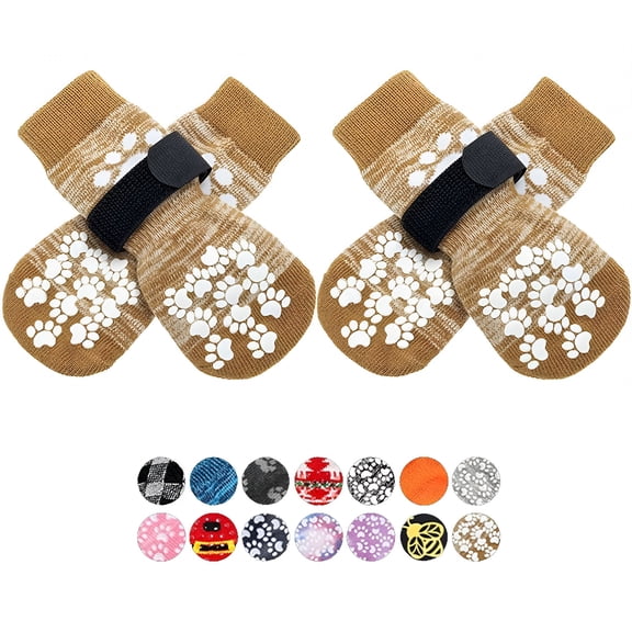GASTROPOD Anti Slip Dog Socks to Prevent Licking Paws, Dog Shoes for Hot Pavement, Dog Booties for Small Medium Large Senior Dogs, Traction Control Boots & Paw Protectors for Hardwood Floors