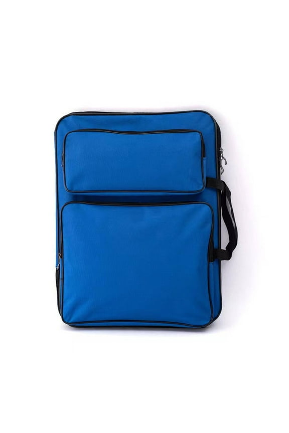 Art Portfolio Backpack,Drawing Board Storage with Dual Waterproof Layers,Adjustable Portable Side Bag for Outdoor Purple