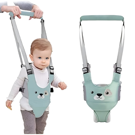 GASTROPOD Baby Walking Harness - Handheld Kids Walker Helper - Toddler Walker Assistant Belt - Help Baby Walk - Child Learning Walk Support Tool - for 7-24 Month Old, Green
