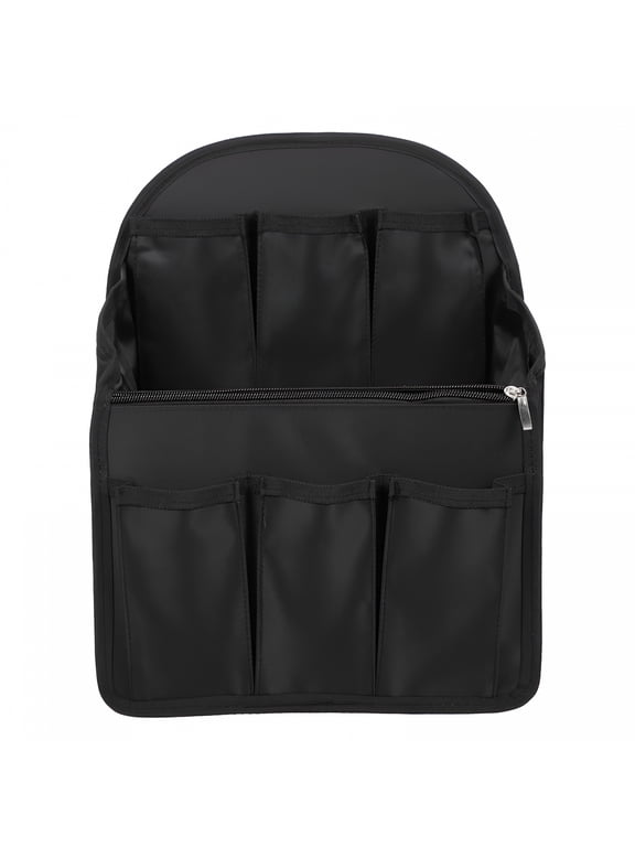 Backpack Organizer Insert, Multi-slots Divided Backpack Interior Bag (Black)