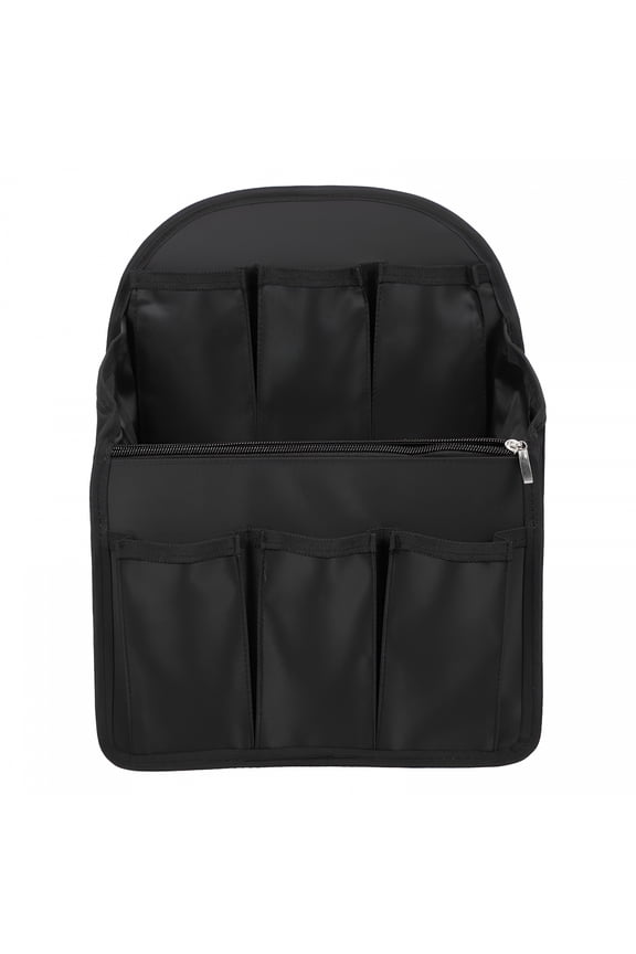 Backpack Organizer Insert, Multi-slots Divided Backpack Interior Bag (Black)