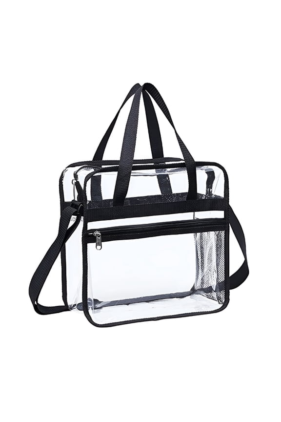 Bag, Stadium Approved Tote Handbag, Tote Bag with Zipper, Handles & Shoulder Strap,Clear Tote Bags for Stadium Events