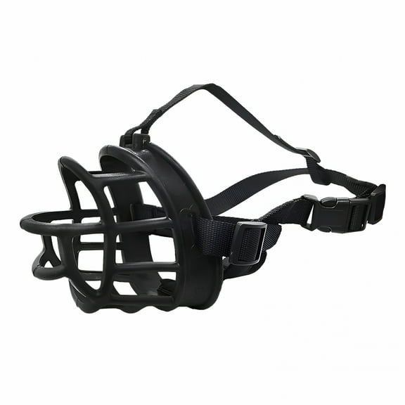GASTROPOD Basket Muzzle for Large Medium Small Sized Dogs,Soft Muzzle for Rottweiler to Prevent Biting Chewing,Allows to Drink Full Pant,Breathable & Adjustable