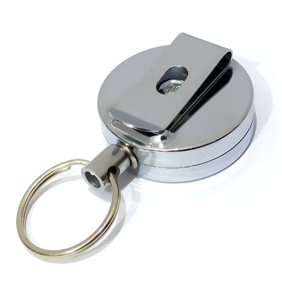 DESIGNICE Belt Key Holder Clip Practical Keychain Men Retractable Carabiner Heavy Duty Leash Ring