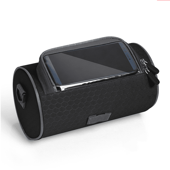 GASTROPOD Bike Bag with Compact Design,Waterproof Handlebar Bag,Lightweight Bike Frame Bag,Black