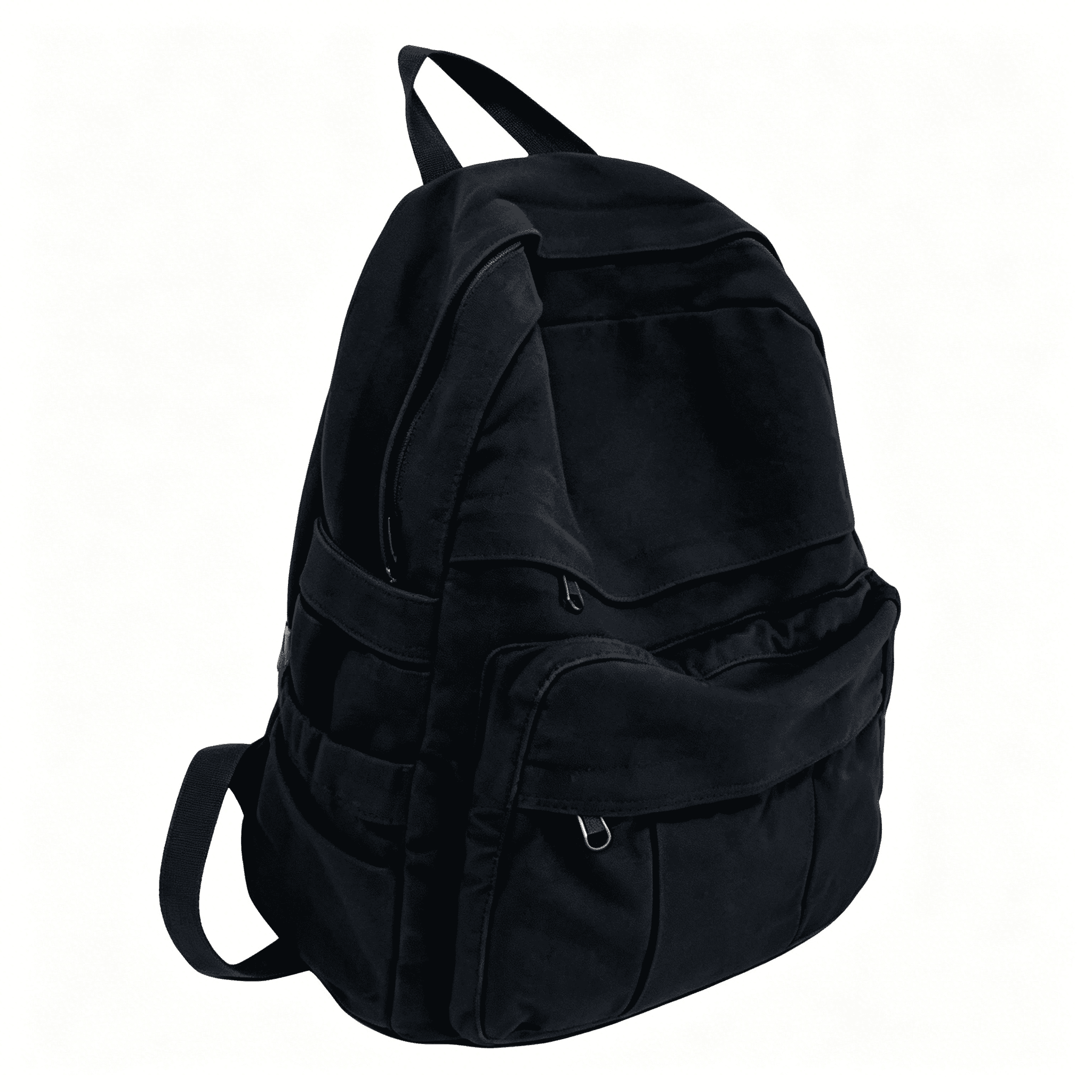 Basic Canvas Rucksack GASTROPOD Black Canvas Backpack for Women & Men Retro Aesthetic ...