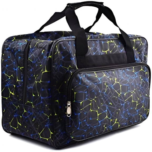 GASTROPOD Black Sewing Machine Carrying Case,Universal Canvas Carry Tote Bag,Portable Padded Storage Dust Cover with Pockets for Sewing Machine