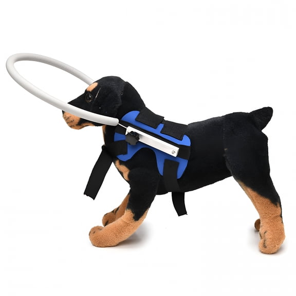 GASTROPOD Blind Dog Halo Harness with Protective Collar, Adjustable Guiding Device for Visually Impaired Pets, Helping Visually Impaired Pets Move Safely and Confidently (7.5-11.5In)