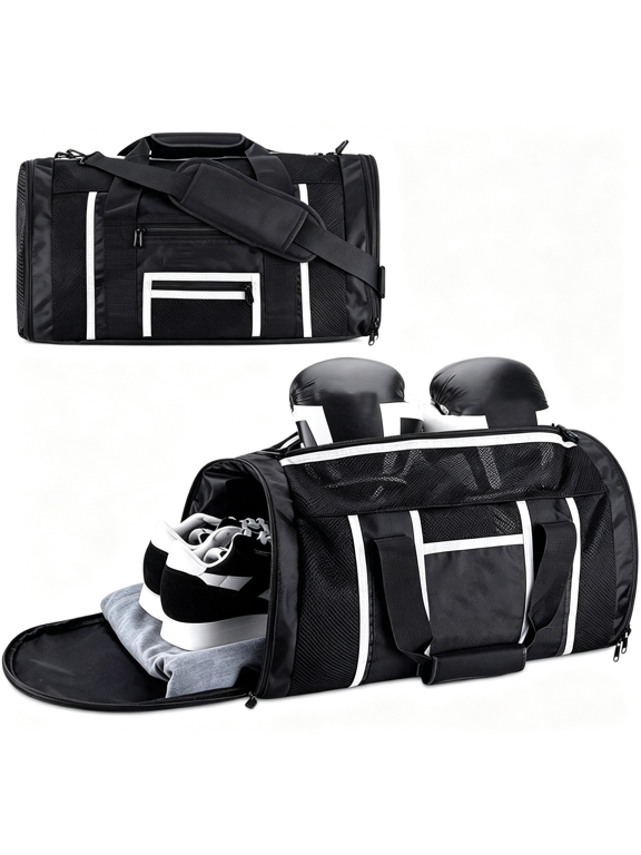 Boxing Gym Duffle Bag for Mma, Bjj, Jiu Jitsu Gear,Duffel Athletic Gym Boxing Bag, Athletic Mma Bag