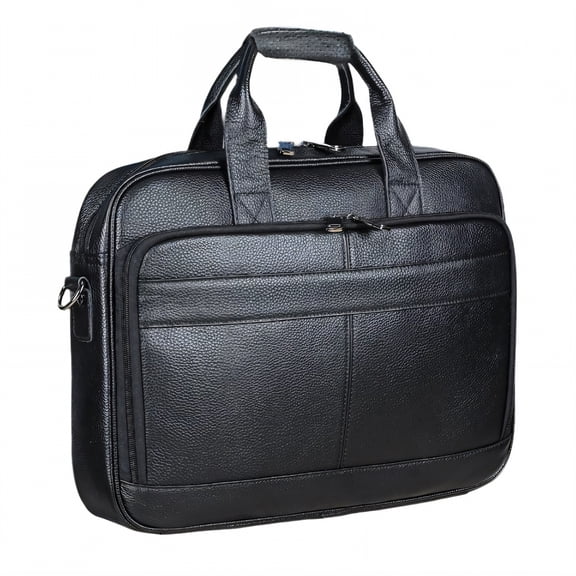 GASTROPOD Briefcases for Men,Durable Laptop Bag for Men,Holds Phone and Passport Messenger Bag for Men,Black Lychee