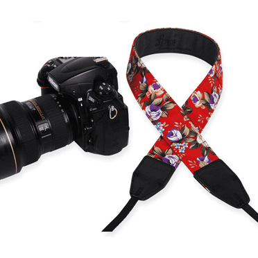 GASTROPOD Camera Strap for DSLR Soft Leather Harness Durable Cotton Print Strap Anti-Slip Harness Stylish Design for DSLR Camera Harness 139cm,Style3