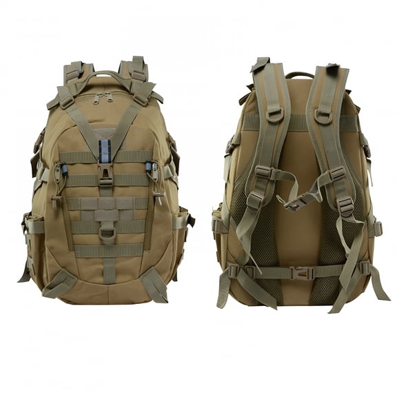 GASTROPOD Camouflage Double Shoulder Bag, Multi High Capacity Functional Backpack Pack, Hunting Accessories Fishing Hiking Camping Camouflage Bag Small Day Pack for Men