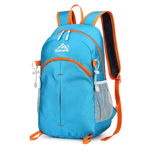 GASTROPOD Camping Essentials Hiking Backpack Outdoor Backpack 20L Lightweight Foldable Backpack Waterproof Packable Travel Hiking Cycling Bag Light Blue