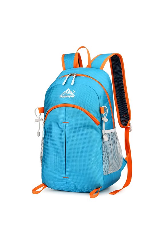 Camping Essentials Hiking Backpack Outdoor Backpack 20L Lightweight Foldable Backpack Waterproof Packable Travel Hiking Cycling Bag Light Blue