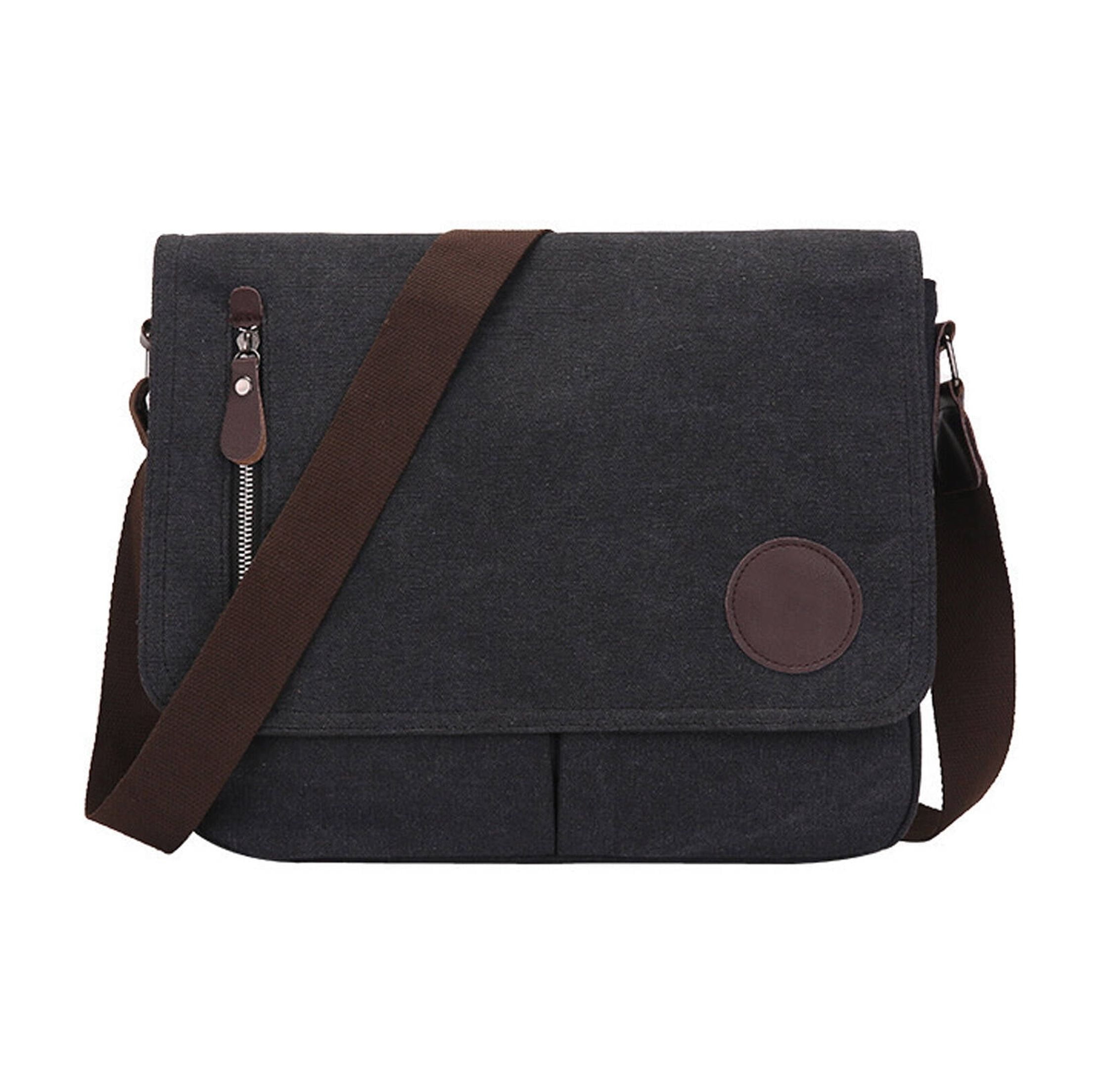 GASTROPOD Canvas Messenger Bag,Nylon Material Laptop Bag,Water-Resistant Design Travel Bag,Sturdy Nylon Fabric Crossbody Bag,