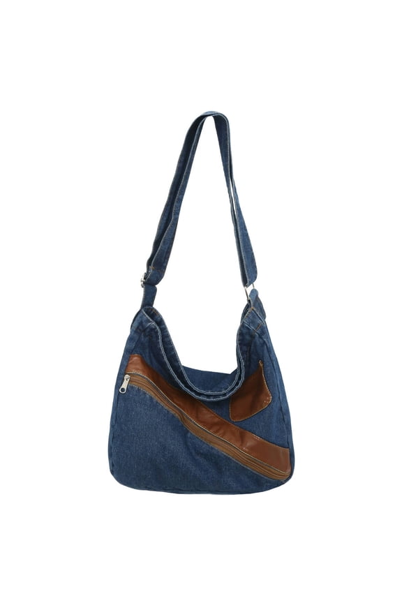 Canvas Tote Bag,Retro Japanese Style Crossbody Bagsfor Women,Versatile WoMen's Casual Bag Tote Bag,Dark Blue