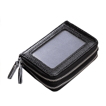 GASTROPOD Card Holder for Women Storage Bag Wallet for Women Leather Credit Card Wallets for Women Black