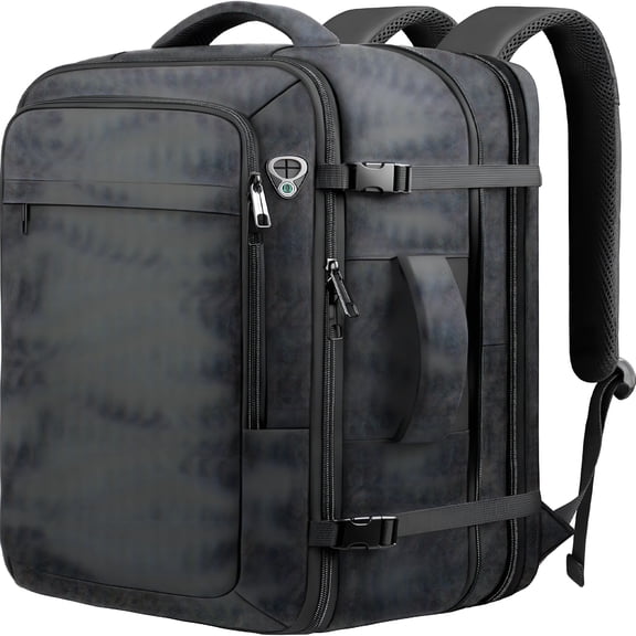 GASTROPOD Carry on Backpack for 1-10 Days Trips,Extra Large 40L-50L Travel Backpack,Expandable Laptop Bag,Water Resistant Bag Compatible with 17.3 Inch Laptops,Black