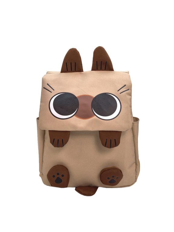 Cartoon Backpacks,Siamese Cat Cute Backpack Y2K Kawaii Large Capacity School Bag for Travel,Work,Or Casual Outings,Halloween Decorations