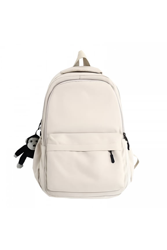 Casual Backpack Fits 17.7'' Laptop Plain for College Travel Basic Women Lightweight Medium Casual Daypack Minimalist Backpacks Men Bookbag