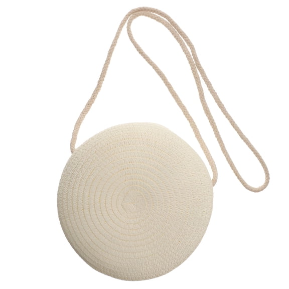 GASTROPOD Casual Beige Straw Woven Basket Purse for Women Daily Necessities Storage Beach Use
