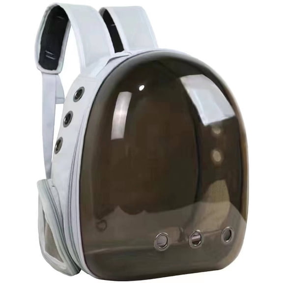 GASTROPOD Cat Backpack,Panoramic Transparent Design for Clearer Views Cat Backpack Carrier,Thickened Shoulder Straps for Comfortable Carrying Dog Carrier Backpack,Gray