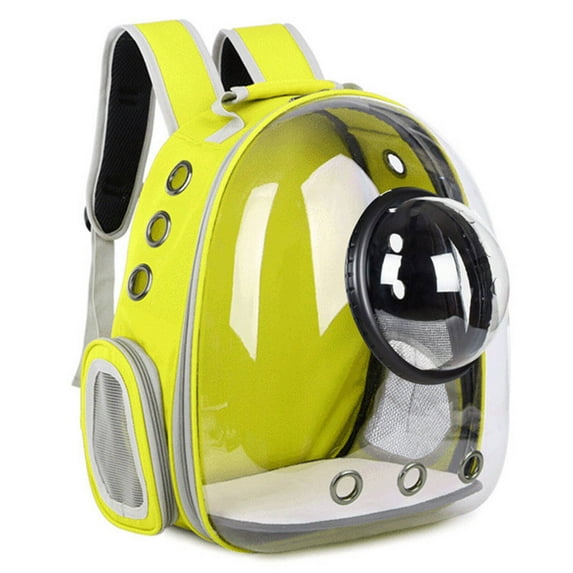 GASTROPOD Cat Backpack,Premium Metal Zippers for Smooth Use Cat Backpack Carrier,Elastic Side Pocket for On-the-Go Storage Dog Carrier Backpack,Yellow