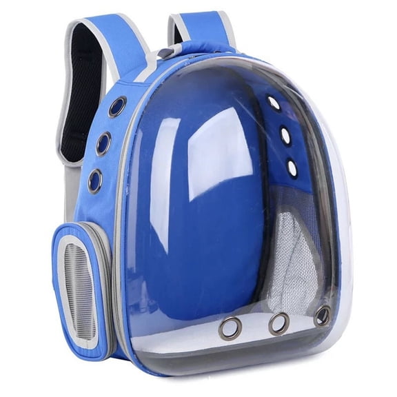 GASTROPOD Cat Backpack,Soft Cushioned Interior for Your Pet's Comfort Cat Backpack Carrier,Panoramic Transparent Design for A Clearer View Dog Carrier Backpack,Blue