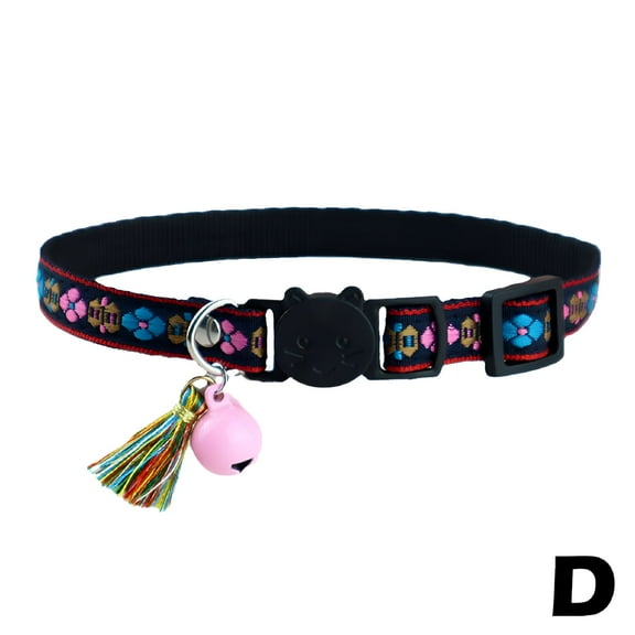GASTROPOD Cat Collar Breakaway with Bells, Adjustable Cute Tribal Pattern Kitten Safety Collars for Boys