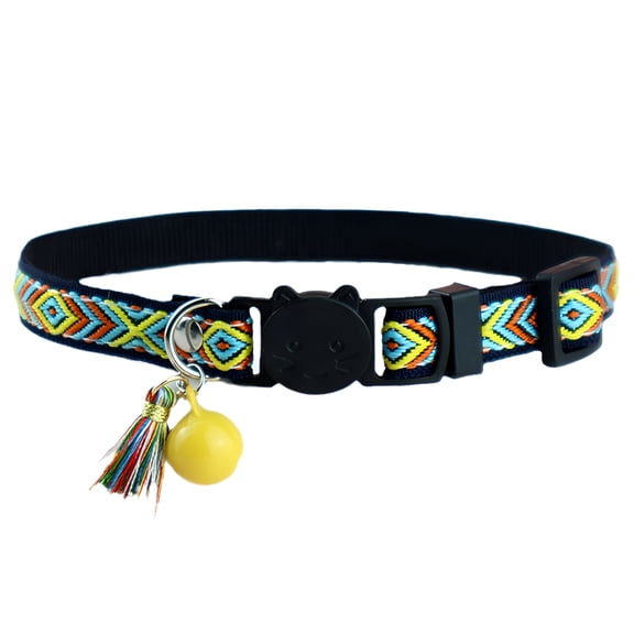 GASTROPOD Cat Collar Breakaway with Bells,Kitten Collars,Adjustable Cute Tribal Pattern Kitten Safety Collars