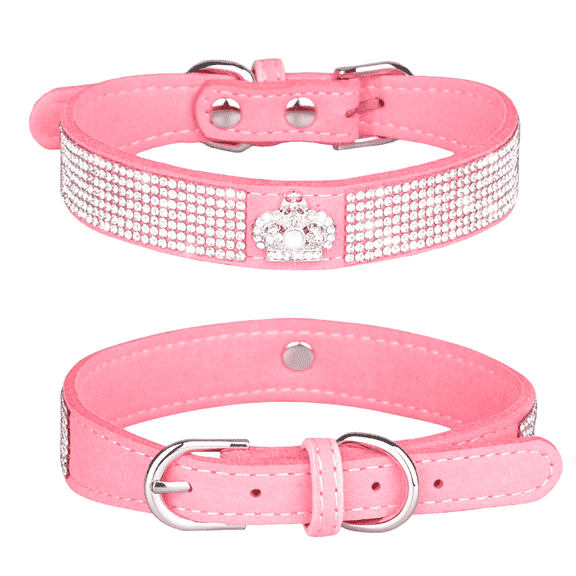 GASTROPOD Cat Collar with Rhinestone Crown, Soft Breathable Nylon Adjustable Pet Collar, Comfortable Daily Wear Neck Accessory for Small to Large Cats