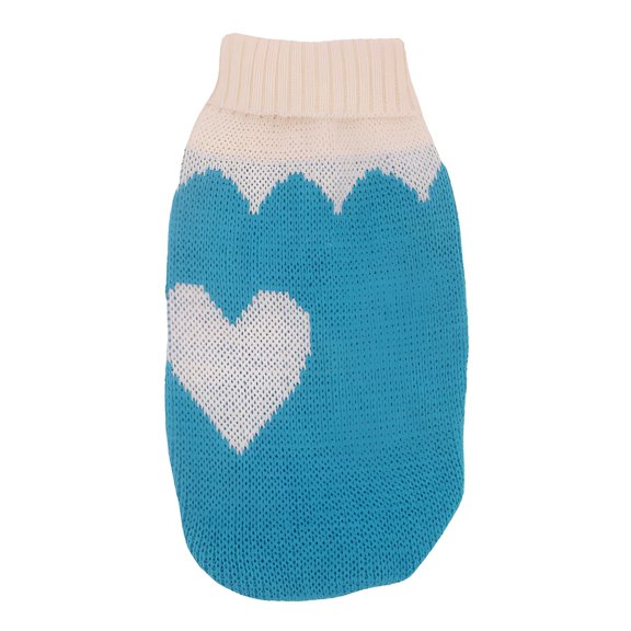 GASTROPOD Cat Sweater for Small Dogs and Cats - Soft Acrylic Knit Pet Jacket Blue - Warm Onesie for Indoor Outdoor Wear - Size M
